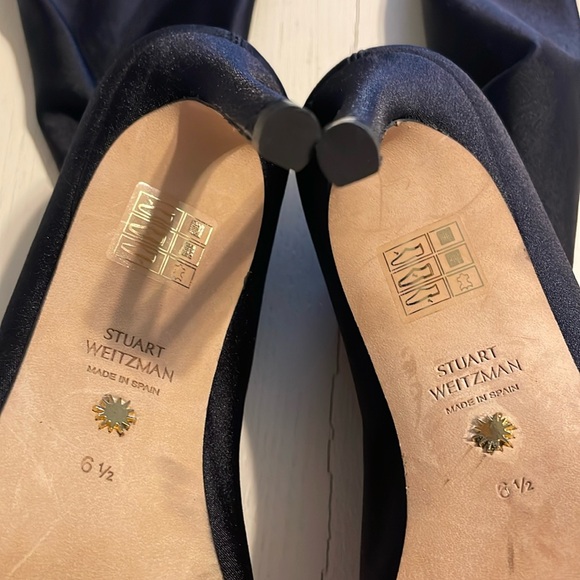 New Stuart Weitzman Ultrastrt Legging 100 Stretch Thigh High Black Boot size 6.5 - Picture 14 of 15